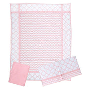 Pink Sky 3 Piece Crib Bedding Set - Farmacias Arrocha