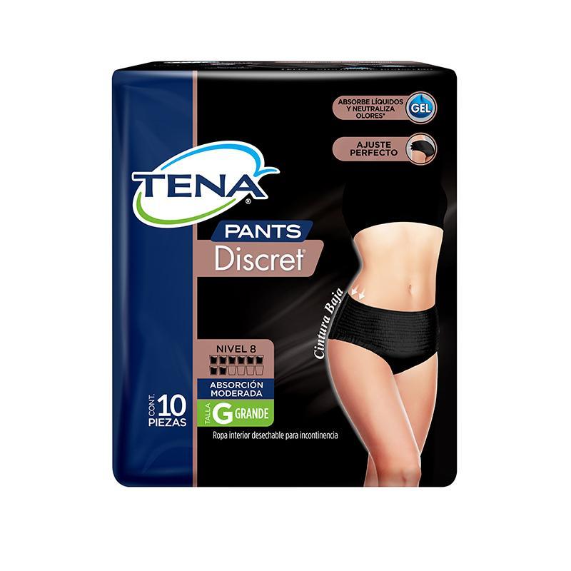 Tena Pants Discret Negro G 10´S - Farmacias Arrocha