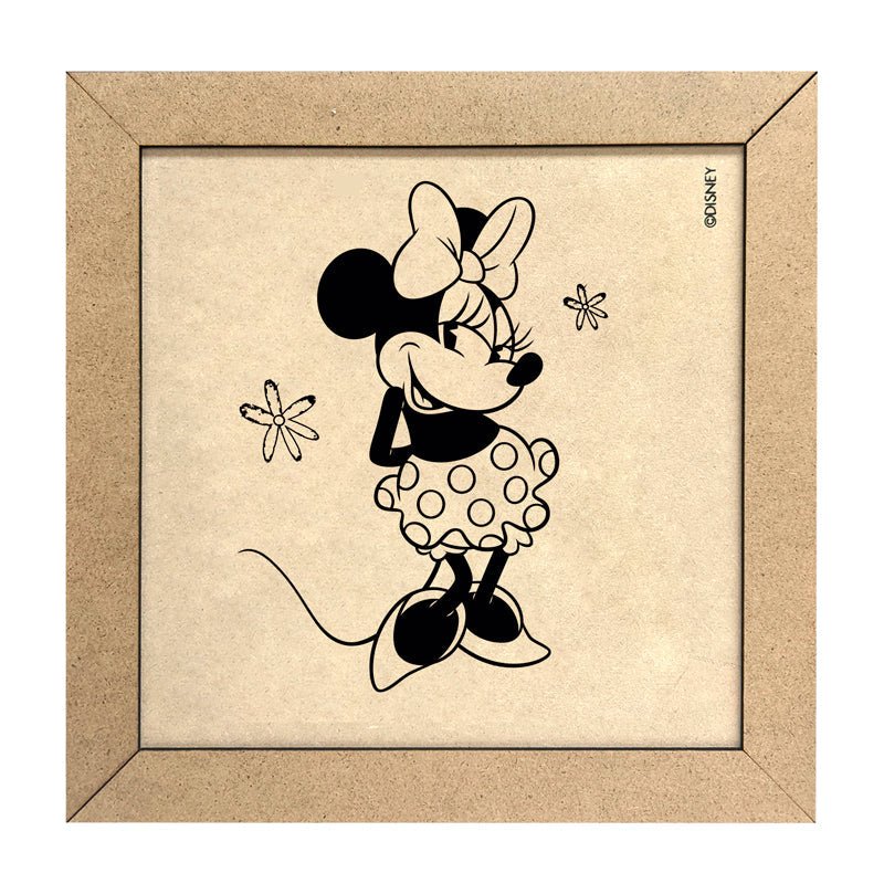 Fun Craft Cuadro De Madera Para Pintar Mickey & Minnie - Farmacias Arrocha