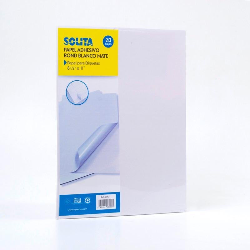 Solita Resmilla Adhesivo Bond Blanco 8.5X11 2 - Farmacias Arrocha