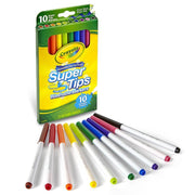 Crayola 10 Ct Washable Super Tips Fine Line Mar - Farmacias Arrocha