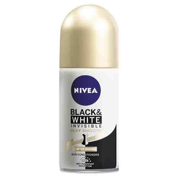 Nivea Deo Roll On Invisible B&W Efecto Satin 50 Ml - Farmacias Arrocha