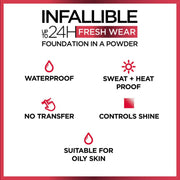 L'Oreal París Base En Polvo Infalible 24H Fresh Wear - Farmacias Arrocha