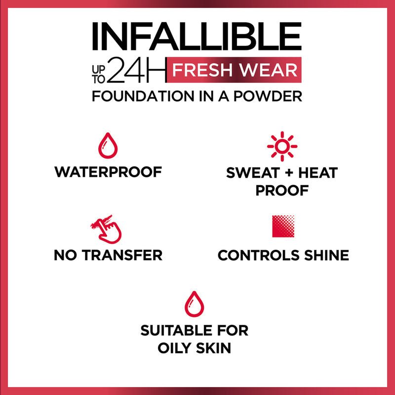 L'Oreal París Base En Polvo Infalible 24H Fresh Wear - Farmacias Arrocha