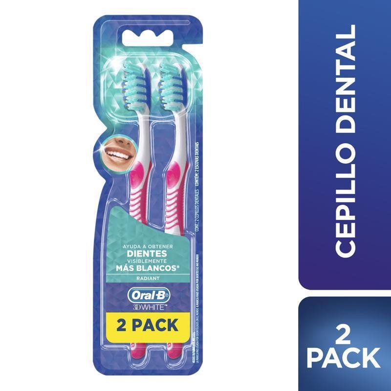 Oral B Cepillo 3Dwhite Vibrant 2Pack Farmacias Arrocha