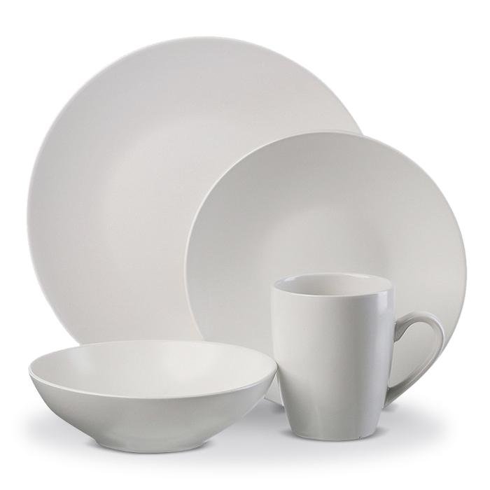 Thompson Pottery Vajilla De 16Pzs Monowhite - Farmacias Arrocha