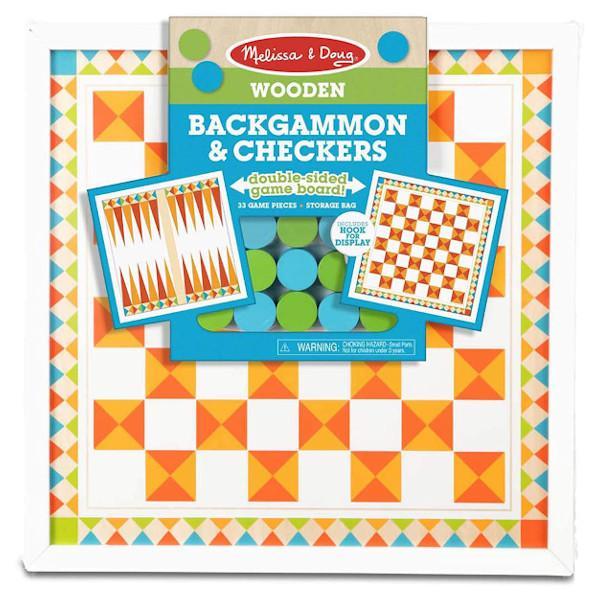 Melissa & Doug Backgammon Y Damas De Madera - Farmacias Arrocha