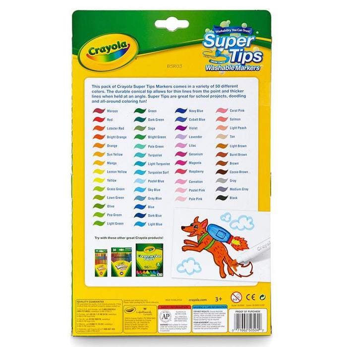 Crayola Mkr. 50Ct. Super Tips Crayola - Farmacias Arrocha