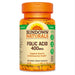 Sundown Naturals Folic Acid 400 mcg Tablets - Farmacias Arrocha