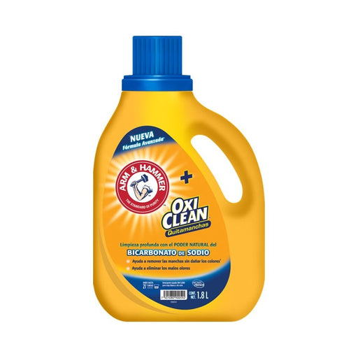 Arm & Hammer + OxiClean Detergente Liquido Sin Cloro 1.8L - Farmacias Arrocha