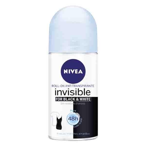 Nivea Deo Roll On Invisible B&W Pure 50 Ml - Farmacias Arrocha