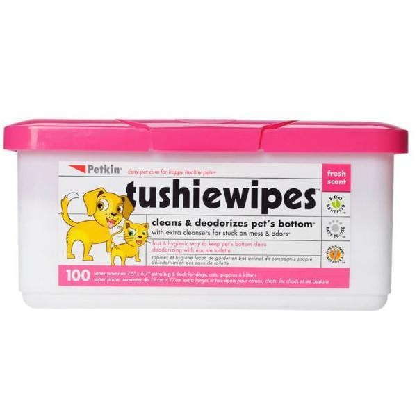 Petkin Tushie Wipes 100Ct. - Farmacias Arrocha