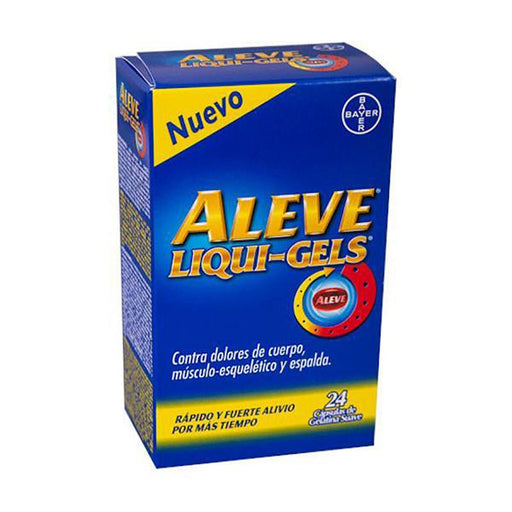 Aleve Liquid Gel 200Mg De 24 - Farmacias Arrocha