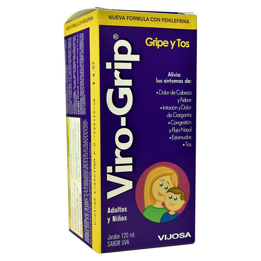 Viro Grip Gripe y Tos Jarabe 120 ML - Farmacias Arrocha
