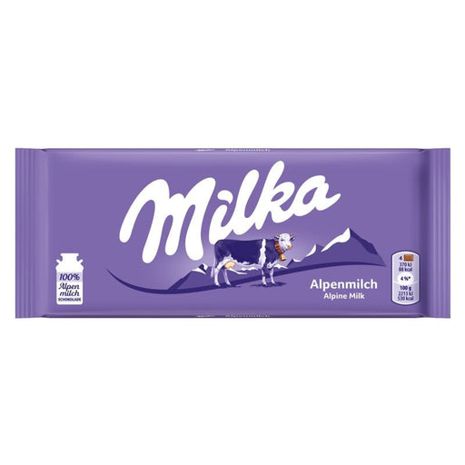 Milka Alpine Milk Tablet 100Gr (Cj24) - Farmacias Arrocha