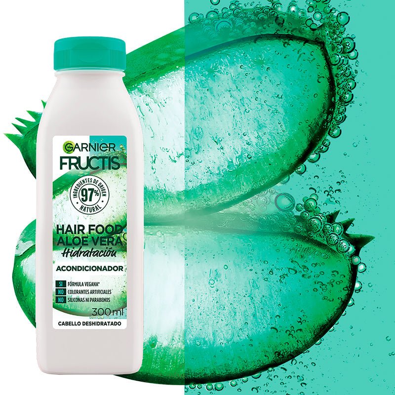 Garnier Fructis Hair Food Acondicionador de Hidratación Aloe Vera 300ML - Farmacias Arrocha