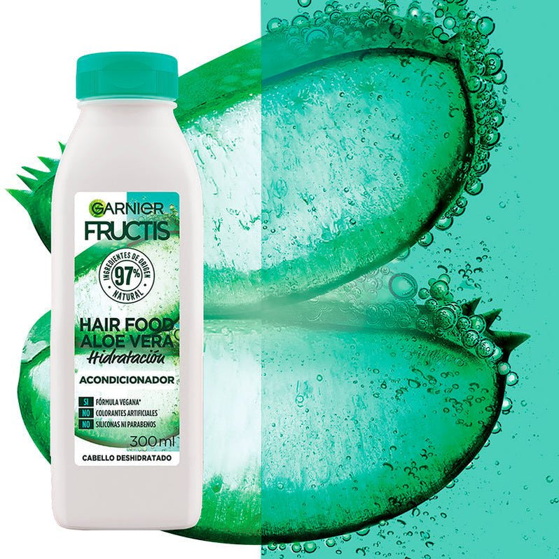 Garnier Fructis Hair Food Acondicionador De Hidratación Aloe Vera 300m — Farmacias Arrocha