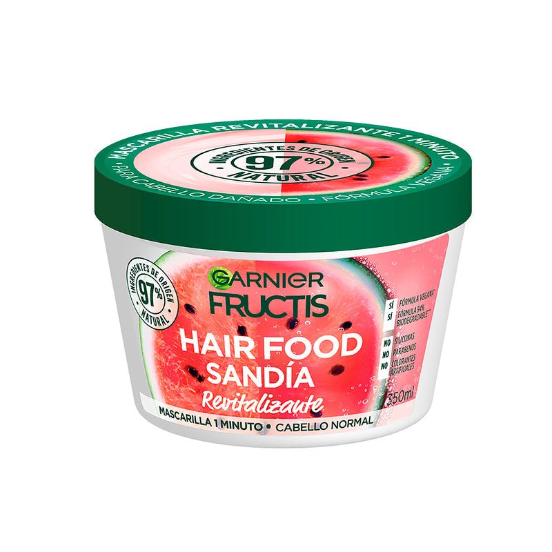 Garnier Fructis Hair Food Mascarilla Capilar Sandía Cabello Normal - 350 Ml - Farmacias Arrocha
