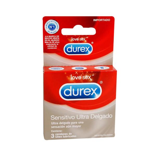 Durex Sensitivo Ultra Delgado 3Pack - Farmacias Arrocha