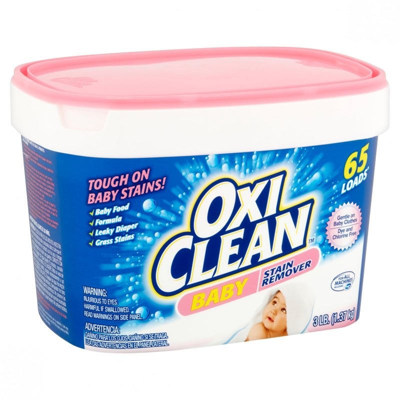  Detergente OxiClean contra las manchas, para ropa de bebé,  detergente a mano contra manchas para ropa de bebé, de 3 libras : Salud y  Hogar